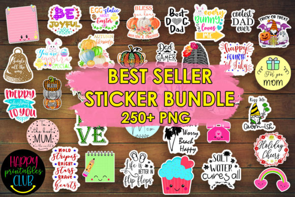 Download Best Seller Stickers Bundle- Printable - Premium Resources