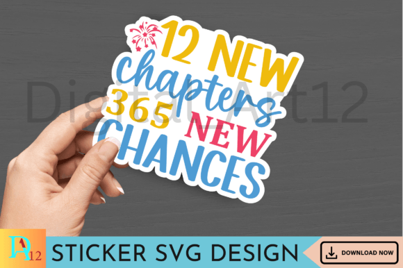 Download 12 New Chapters 365 New Sticker SVG - Premium Resources